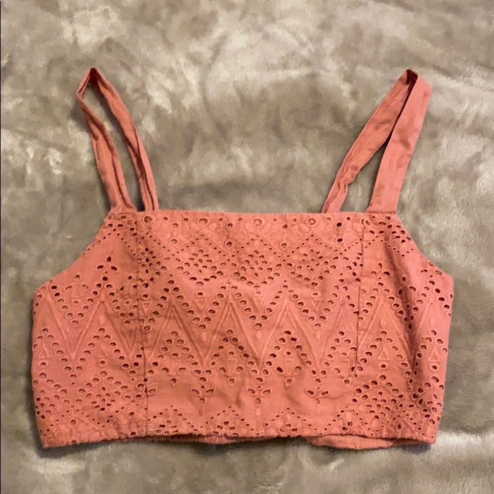 Dusty Rose Free People Crop Top